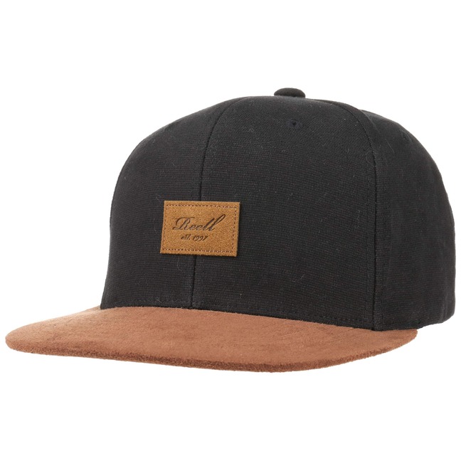 Suede 6 Panel Snapback Cap by Reell - 34,95