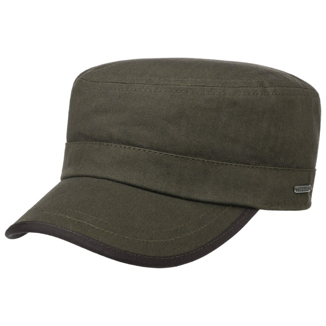 Cotton Herringbone Armycap by Stetson - 49,00